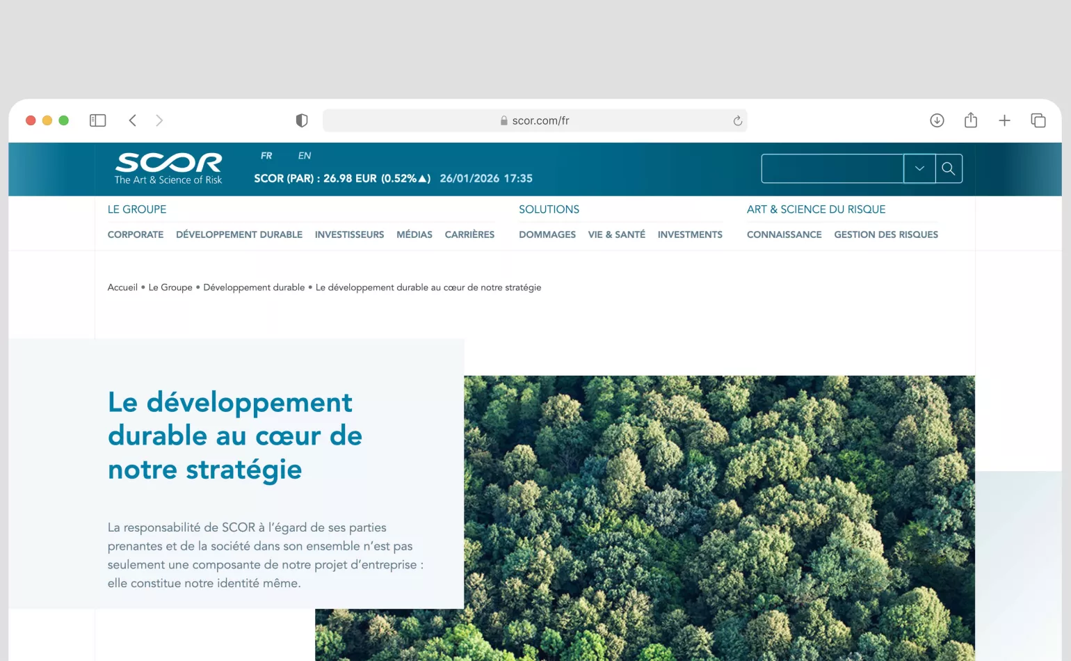 Actency - Référence - Scor 